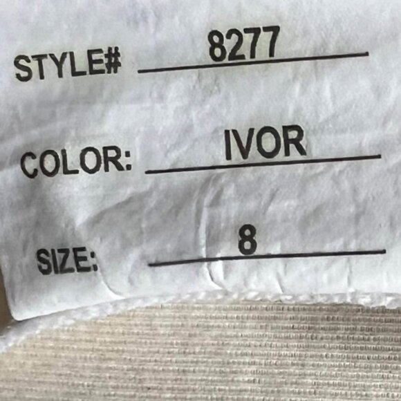 Lady Roi Bridals Wedding Gown Dress Ivory Color Size 8 - Picture 5 of 6